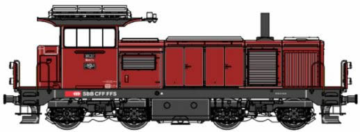 LS Models 17066 - Swiss Diesel Locomotive 18437 of the SBB